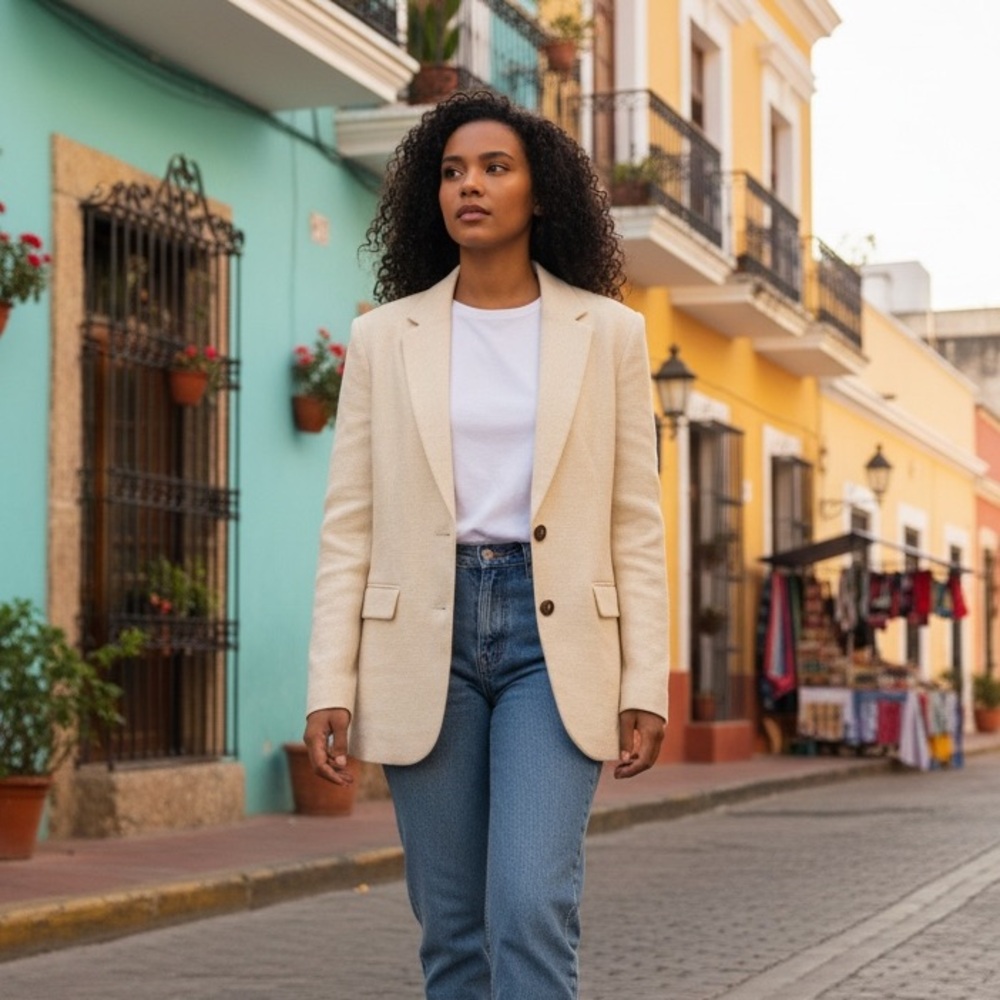✨ The Kooples | Classic Trend Blazer | Cream | Size 40 EU